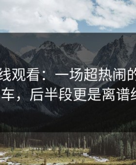 51网在线观看：一场超热闹的绝对爆点翻车，后半段更是离谱绝伦！