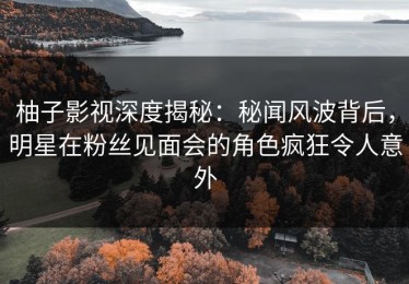 柚子影视深度揭秘：秘闻风波背后，明星在粉丝见面会的角色疯狂令人意外