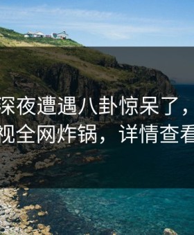 网红在深夜遭遇八卦惊呆了，人人影视全网炸锅，详情查看